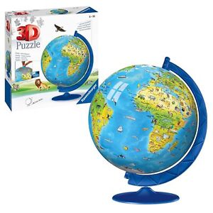 Ravensburger Children's World Globe 180 Piece 3D Jigsaw Puzzle for Kids and Adul
