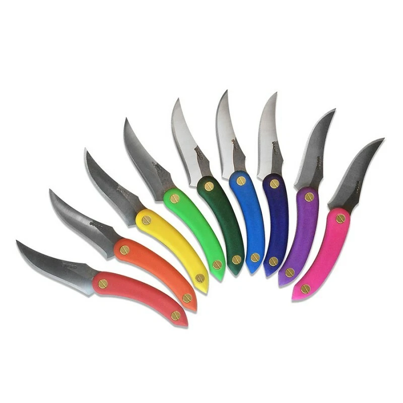 Cuchillo de hoja fija de acero al carbono Svord Amerikiwi 3,5" 15N20 con funda Foto 1 de 1