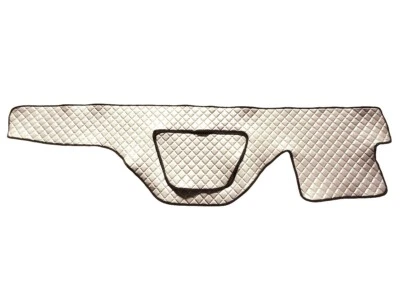 2 Beige Italienische Eco Leder Armaturenbrett Matten Bezüge für DAF XF 106 Lkw - Bild 1 von 2