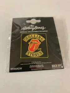 ROLLING STONES TOUR 1978 LOGO METAL BADGE OFFICIALLY LICENSED - Picture 1 of 7