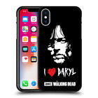 OFFICIAL AMC THE WALKING DEAD TYPOGRAPHY BLACK GEL CASE FOR APPLE iPHONE PHONES