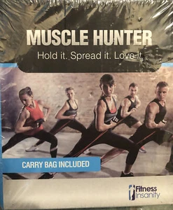 Muscle Hunter Exercise Resistance Bands Set Carry Bag Included - Picture 1 of 3