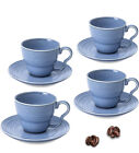 KWSKY Espresso Cups 2.5 oz Set of 4, Stackable Blue