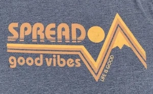 Life Is Good Shirt Mens Extra Large Spread Good Vibes Mountain Sun Tee Adult A04 - Picture 1 of 12