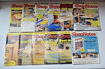 ***(Lot Of 12) ShopNotes Magazine Woodworking Shop (See Description For List) - Image 1 of 4