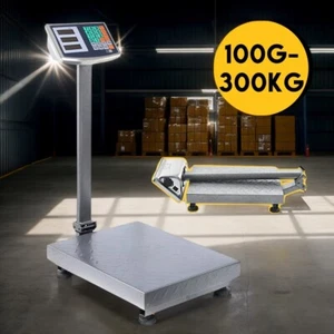 300kg Electronic Digital Tabletop Scales Commercial Postal Shop Scale Weight - Picture 1 of 12