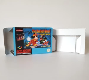 The Magical Quest Starring Mickey Mouse UKV SNES Empty Replacement Box & Tray - Picture 1 of 7