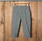 Vintage L.L. BEAN Szare majtki z mieszanki wełny Jeździeckie spodnie golfowe - talia 26"