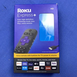 Roku Express HD Streaming Media Player with High Speed HDMI Cable - Black - Picture 1 of 11