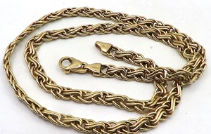 BEAUTIFUL SOLID 14K  YELLOW  GOLD NECKLACE  8.12 GRAMS - Picture 1 of 6