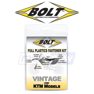 Bolt MC Plastic Fastener Kit for 1998-2002 KTM 50 Mini Adventure - Shop xv - Изображение 1 из 4