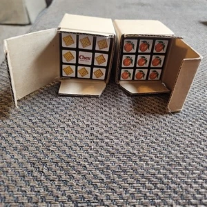 2 NIB Vintage 1980s Chex Cereal Rubik's Cube Rubix Ralston Premium Promo - Picture 1 of 4