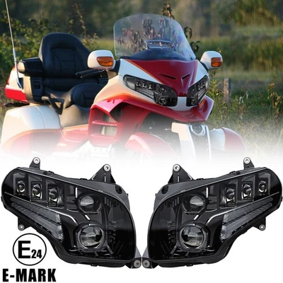 Faro LED delantero haz alto/bajo para Honda GoldWing GL1800 2001-17 Foto 1 de 4