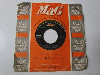 LOS SILVERTON’S «NOVIA DE VERANO/ESCUCHA MI AMOR» 7″ PSYCH GO-GO BEAT PERU MAG - Image 1 of 3