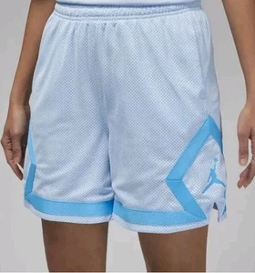 Nike Air Jordan Heritage Diamond Gym Shorts DO5032-411 Blue Women's Medium NWT - Picture 1 of 3