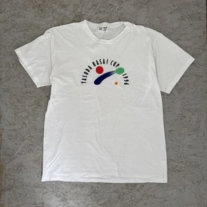Camiseta Vintage Puntada Única Japonesa Yasuda Kasai Cup 1996 Tenis Grande Blanca - Imagen 1 de 6