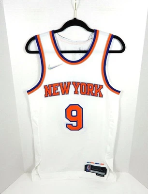 2021-22 Mens New York Knicks RJ Barrett #9 Authentic White Jersey Nike 40 - Image 1 of 4