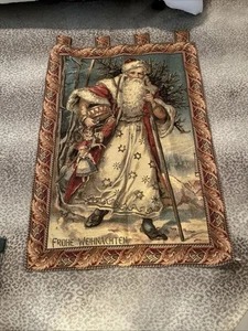 3X4ft Vintage Santa Tapestry Armin & Marion Made In Germany Mint Condition - Picture 1 of 6