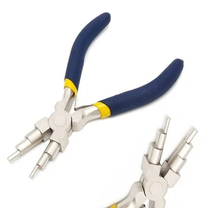 6 Step Jewelry Bail Making Pliers, 3-10mm Wire Looping Forming Pliers Wire Wr... - Picture 1 of 6