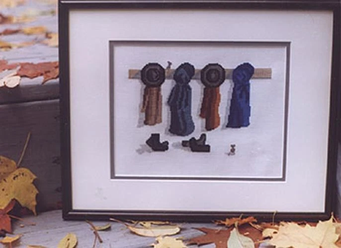 School Coat Room by Diane Graebner cross stitch pattern - Image 1 of 1