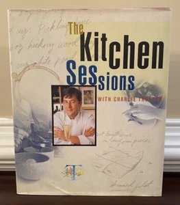 SIGNED The Kitchen Sessions with Charlie Trotter Hardcover Book With DJ - Picture 1 of 9