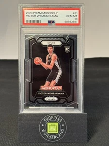 2023 Prizm Monopoly Victor Wembanyama Base Rookie RC PSA 10 Gem Mint ๐ Spurs - Picture 1 of 2