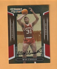 Wes Unseld Louisville Cardinals AUTO 2008 Donruss Sports Legends HOF /283 6F