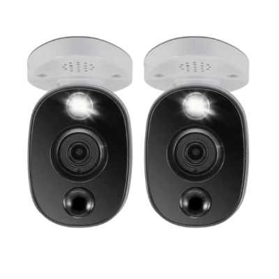 Swann 4K 4KWLB UHD Thermal Sensing Warning Light Bullet Security Camera CCTV x2 - Image 1 of 4