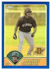 2003 Topps Chrome Traded Refractor #273 Branden Florence San Francisco Giants $4 - Picture 1 of 1