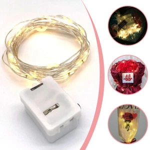 Flashing Lights String Light Cake Bouquet Decoration Gift Box Decor Warm White - Picture 1 of 23