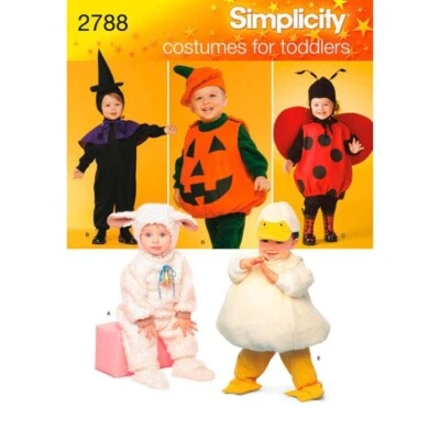 Simplicity Sewing Pattern 2788, Toddler Costumes, Size 6mth- 4ys Uncut - Image 1 of 2