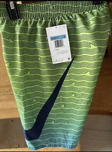 NIKE Shark 8" Swim shorts Lime Green & Navy Ombré. S/M/L/XL - Picture 1 of 10