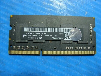 Apple A1278 Laptop Micron 2GB Memory PC3L-12800S-11-13-C3 MT4KTF25664HZ-1G6E2 - Image 1 of 2
