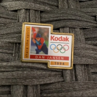 2002 salt lake city Winter olympics Kodak Dan Jansen 1994 Speed Skating Pin - Image 1 of 2