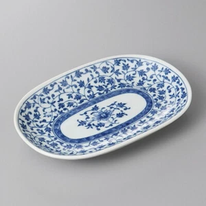 Placa rectangular Mino Ware Ko-Imari Karakusa, mide 18,7 x 12,8 x de Japón - Imagen 1 de 1