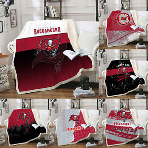 Tampa Bay Buccaneer Winter Thicken Sherpa Blanket Sofa Square Throw Blanket Gift