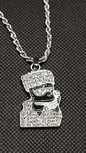 Bart Simpson Pendant Stainless Steel - Picture 1 of 7