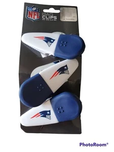 New England Patriots NFL Set of 3  Magnetic Bag Clips NEW - Picture 1 of 2