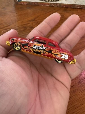 Hot Wheels 2015 Red Hudson Hornet #28 Made in Malaysia used - Image 1 of 4