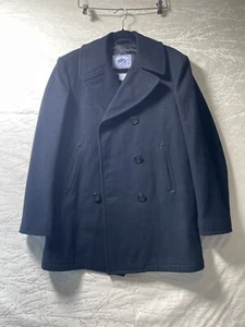 Cappotto originale USGI 100% lana USN Pea P 40 L DSCP quarto mazzo - Foto 1 di 15