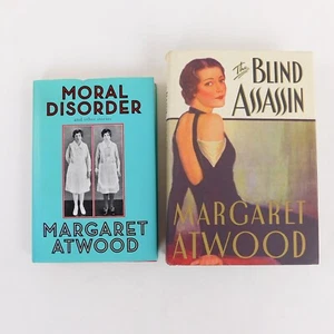 Margret Atwood, Lot 2 Blind Assassin, Moral Disorder, 1st ed. / 1st prt. HC DJ - Picture 1 of 9