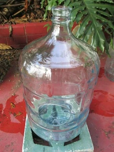 Great Terrarium True Vintage Crisa 5 Gallon Glass Bottle Unique 4" Diam.Hole - Picture 1 of 9