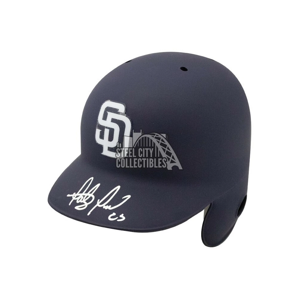 Fernando Tatis Autographed Padres Blue Authentic Full-Size Baseball Helmet - JSA - Image 1 of 1
