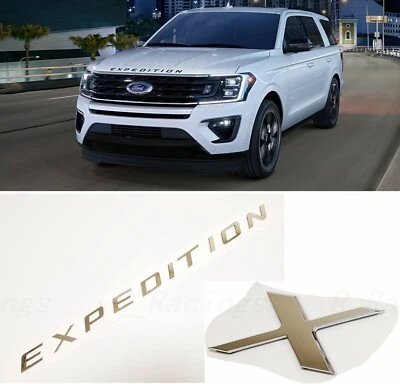 Хромированная эмблема переднего капота с буквами Expedition ПОДХОДИТ ДЛЯ 2018–2022 Ford Expedition - Изображение 1 из 4