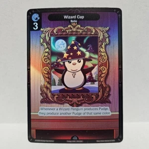 Pudgy Penguins Vibes TCG Wizard Cap 1st Edition 190/200 Holo Foil Holofoil - Picture 1 of 1