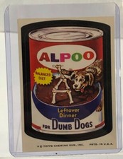 1974 Topps Wacky Packages ALPOO Trading Card Sticker