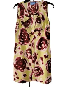 Vera Wang Womens Dress Sleeveless Pullover Floral Size 4 - Picture 1 of 12