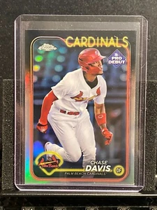 Chase Davis 2024 Topps Pro Debut Chrome Refractor - Cardinals - Picture 1 of 2
