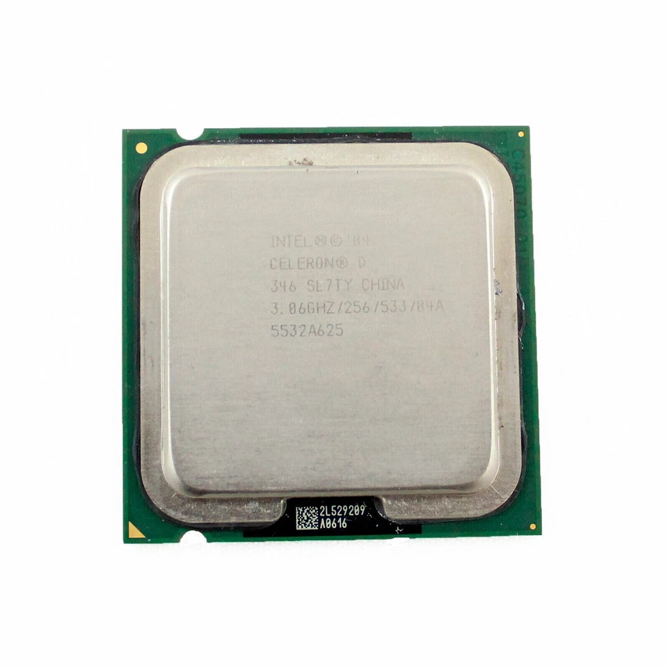 CPU INTEL CELERON D346 PROCESSORE SL7TY SOCKET 775  3.06 GHZ  256KB / 533 MHZ - Immagine 1 di 1