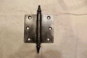3-1/2" X 3-1/2" Victorian Utility Steeple Tipped Cast Iron Hinge E-13 - Picture 1 of 4